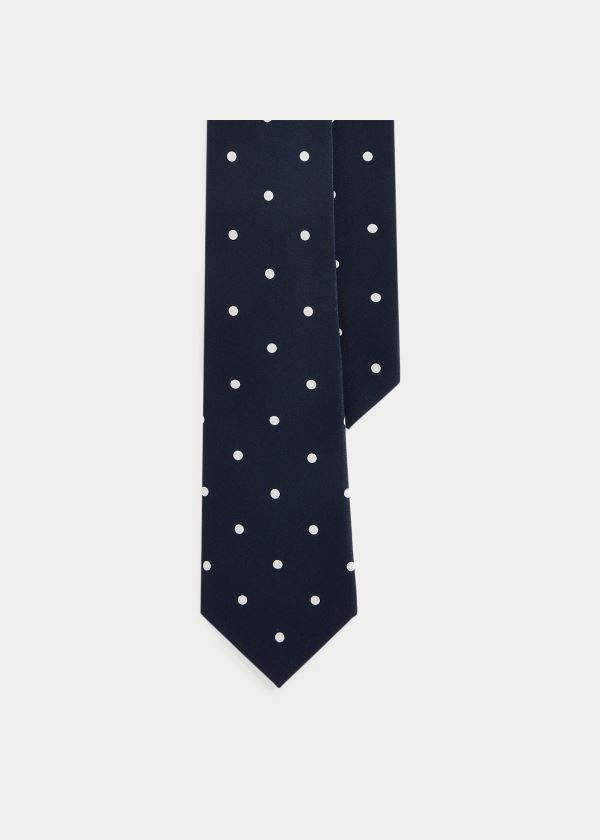 Laços Ralph Lauren Polka-Dot Silk Crepe Homem 25389-LSHQ